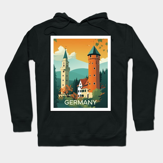 GERMANY Hoodie by MarkedArtPrints